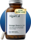 ALGAECAL- Plant Based Calcium Supplement met vitamine D3 (1000 IE) voor botsterkte, Bevat 13 mineralen ondersteunend bot gezondheid, biologisch calcium (750 mg) voor vrouwen & mannen, 90 veggie caps, Made in USA