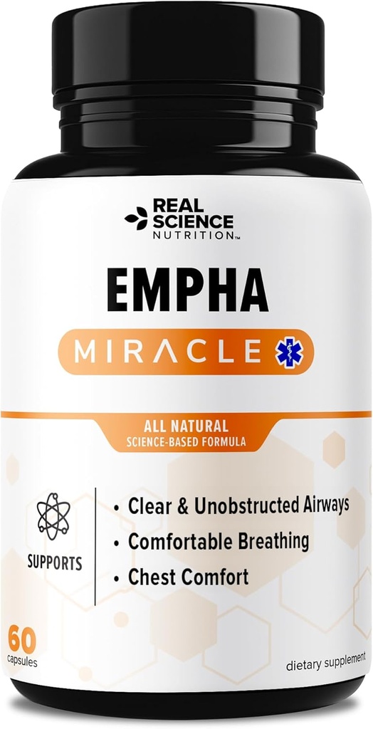 Biedt Empha Miracle, ademen Gemakkelijk met verminderd slijm en Hoesten, een natuurlijk supplement voor ademhaling gezondheid en verlichting
