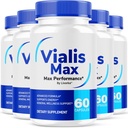 (5 verpakkingen) Vialis Max Pillen voor mannen - Officiële Vialis Max Premium Man Ondersteuningsformule voor snelle acting energie, duurzaamheid en prestaties, VialisMax Capsules Geavanceerde Formule, 300 Capsules voor 5 maanden