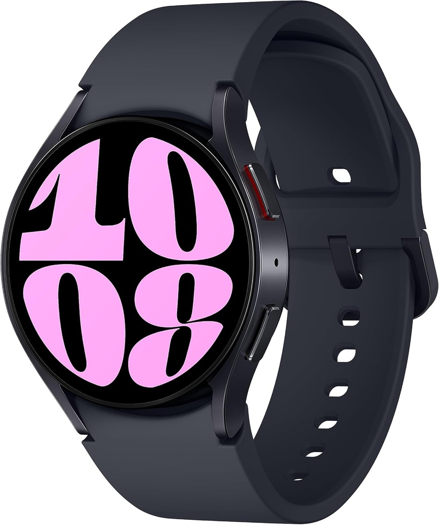 SAMSUNG Galaxy Watch 6 44mm Bluetooth Smartwatch w/ Fitness Tracker, Zones HR personnalisées, Entraînement avancé de sommeil, Heart Monitor, BIA Sensor, Biggest Screen, Version américaine, Graphite (renouvelé)
