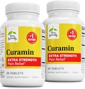 Terry natuurlijk Curamine extra sterkte - Curcumin & Boswellia voor gezonde circulatie ondersteuning - Kurkuma supplement ter ondersteuning van gewrichten, spiergezondheid & Endorphin productie - 30 tabletten (pakket van 2)