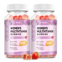 Totaria Sugar Free Multivitamine Gummy's voor vrouwen 14+ w/Inositol, Iron, Folate, Biotin, Womens Daily Multivitamine Gummy w/Vitamine A, D, C, B, Support Hair, Skin, Energy, Immune, Aardbei smaak