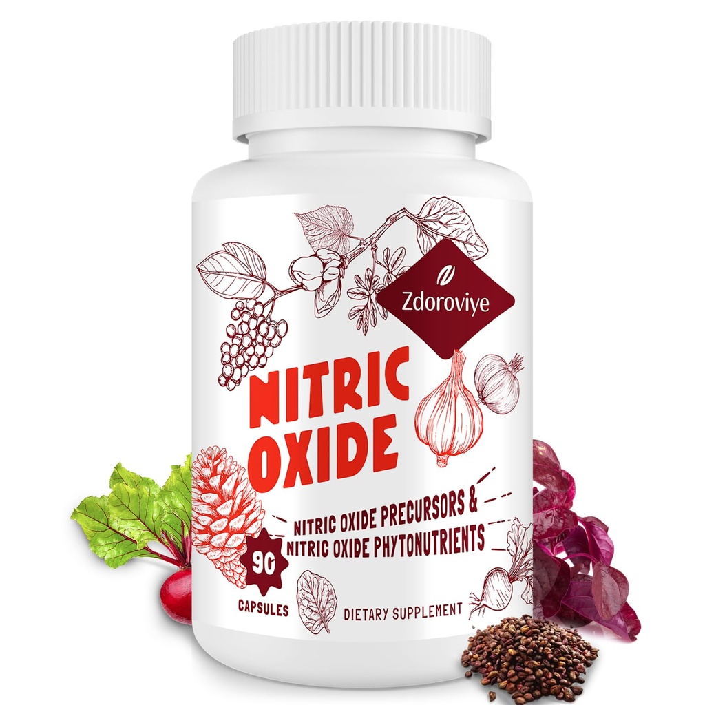 Nitrikoxidesupplement voor mannen, 90 capsules (1 verpakking)