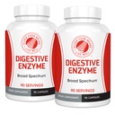 Silver Fern Brand Ultimate High Potency Supplément enzymatique digestif - 2 bouteilles - 100% couverture intestinale - Confort digestif - Améliorer la tolérance alimentaire