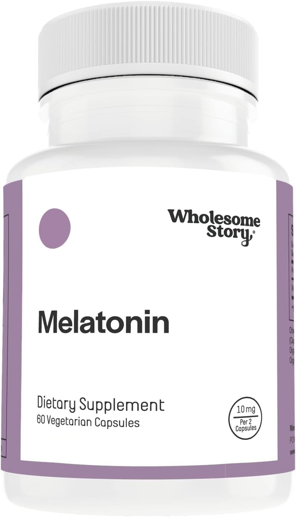 Melatonine 10 mg voor volwassenen voor rustgevende slaap, ontspannen & hormonenbalans 