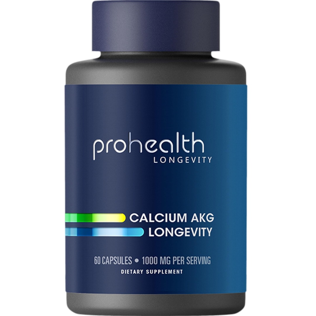 ProHealth Ca AKG Supplement, Alpha Ketoglutarate, 1000 mg, 60 Capsules