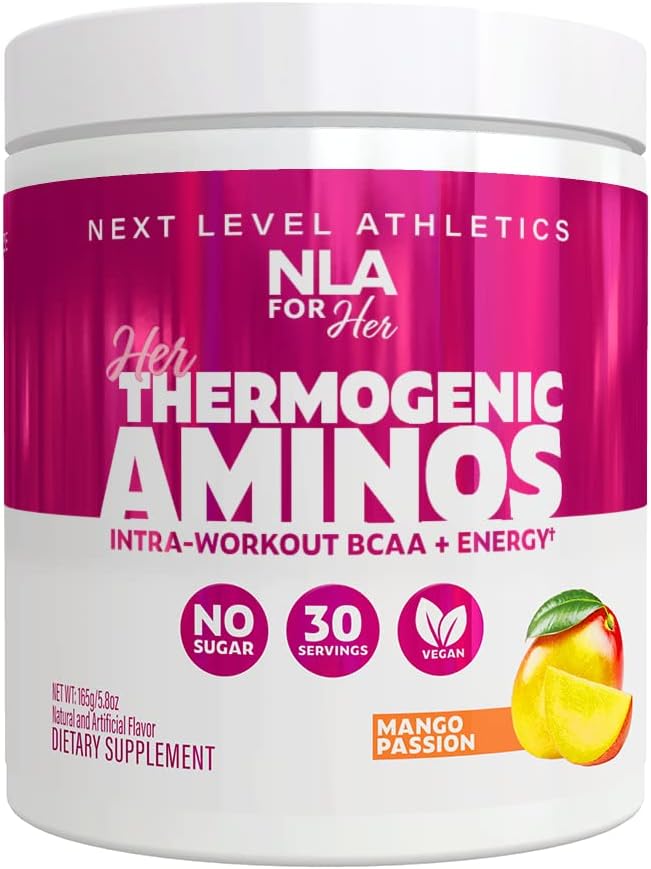 Haar Thermogenic Amino Women's Pre Post & Intra Workout Booster (Mango Passion,30 Servings) w BCAA Essential Amino Acids, Cafeine, & Electrolytes- Max Your Workouts w Sustained Energy-Vegan,Sugar Free