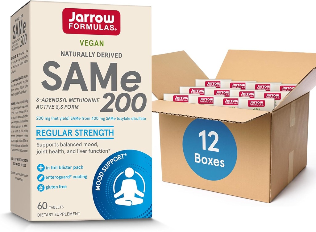 Formules similaires à 200 mg, soutient la santé articulaire, la fonction hépatique, le métabolisme du cerveau, 60 comprimés, jusqu'à 60 jours (paquet de 12)