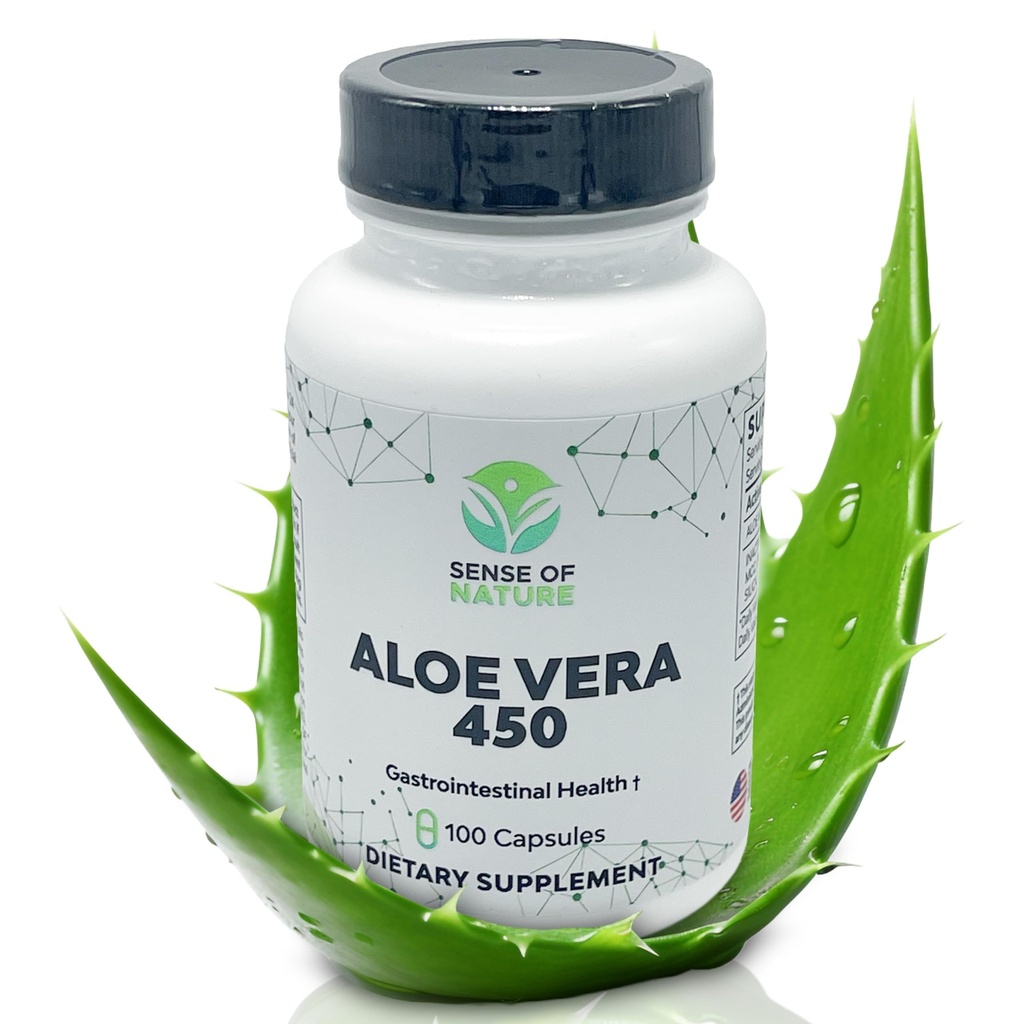 Aloe Vera 450 Capsules Organiques Obtenir des pilules Aloe Vera non-OGM Fabriquées avec des suppléments Aloe Vera biologiques USDA Suppléments Digestifs et Joints