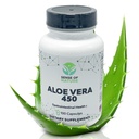Aloe Vera 450 Capsules Organiques Obtenir des pilules Aloe Vera non-OGM Fabriquées avec des suppléments Aloe Vera biologiques USDA Suppléments Digestifs et Joints