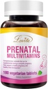 Lovita Prenatale Multivitaminen - Uitgebreide Nutriënt Ondersteuning voor Voor, Tijdens en Post-Pregancy - 180 Vegetarische Tablets
