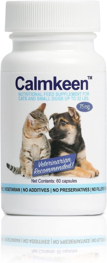 75 mg 60 Compte Supplément nutritionnel pour petits chiens et chats jusqu'à 22 livres (anciennement calmante)