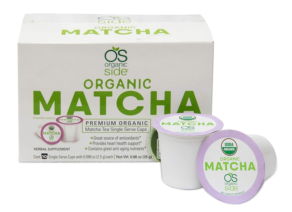 thé à base de plantes de désintoxication verte Coupes à portion unique Matcha - Contient des nutriments anti-âge et des antioxydants - Suppléments du corps à base de plantes -Total 20 tasses (3-grammes de portion/tasse)