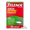Tylenol Sinus Ernstige dagverkoudheid en griepveroorzakende medicijnen Capletten, niet-droge pijn, koortsreducer Expectorant & decongestant, acetaataminofen, guaifenesine & fenylefrine HCl, 24 ct