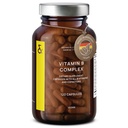 CLAV vitamine B complex - 120 capsules - alle 8 B vitamines met co-Factoren Myo-Inositol & Choline - Ondersteunt het energiemetabolisme - Veganistisch - Made in Germany