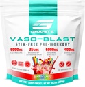 Granietsupplementen Vaso Blast, Rainbow Candy Flavor, Stimulant-Free Pre Workout voor mannen & vrouwen met druivenzaad Extract, Arginine Nitrite, & VasoDrive-AP voor Max Pump (20 Servers)