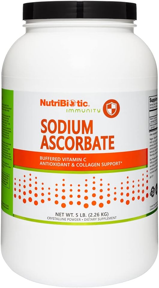 NutriBiotic - Natriumascorbaat Gebufferd vitamine C Poeder, 5 Lb 