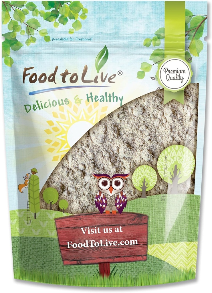 Nourriture à vivre - Poudre de musc de Psyllium, 1,5 livre - Pure, Kosher, Vegan, Kéto, Non aromatisé, Finement Ground, Bulk, Mixe bien, Riche en fibre soluble