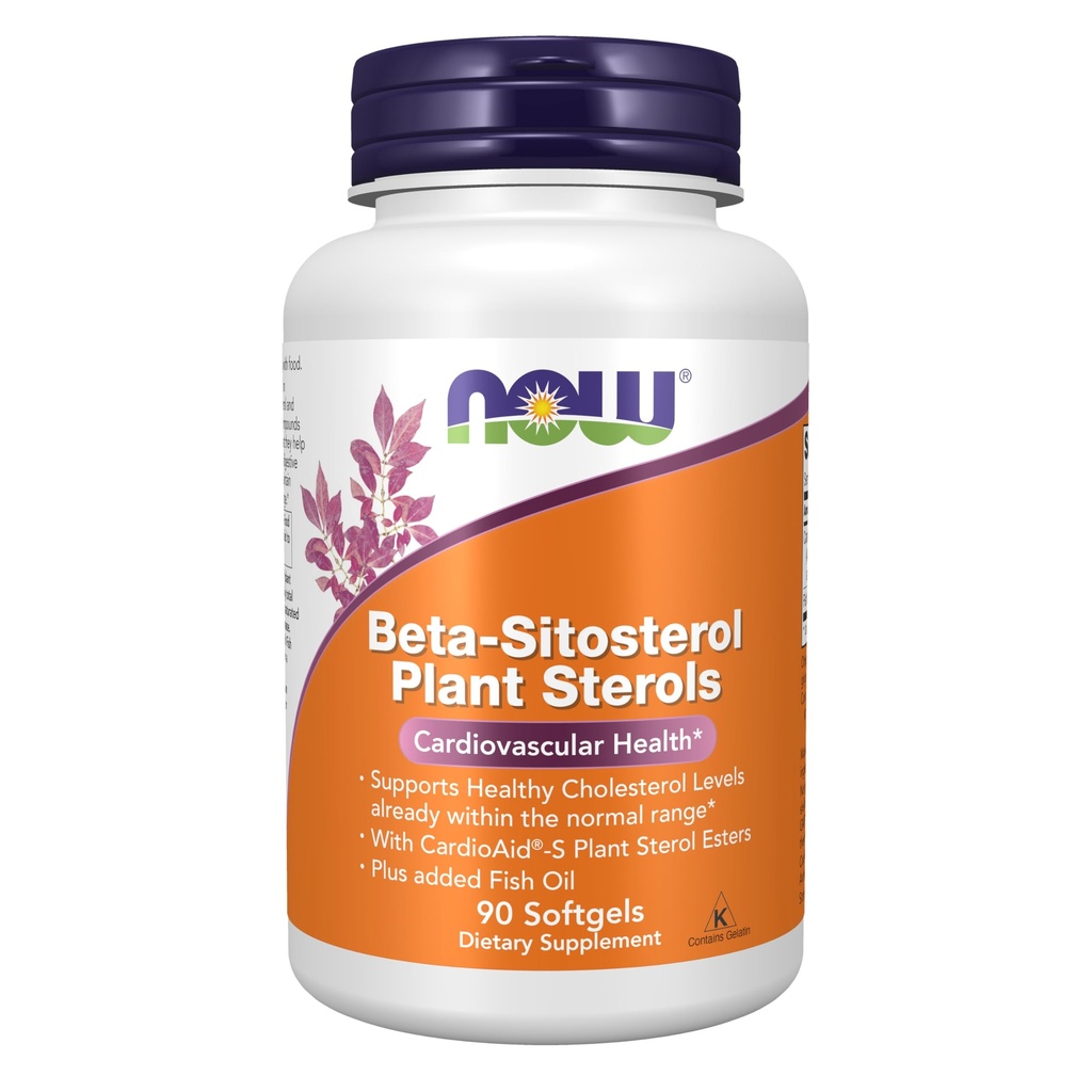 NU voedingssupplementen, Beta-Sitosterol Plant Sterolen met CardioAid®-S Plant Sterol Esters en Toegevoegde Visolie, 90 Softgels