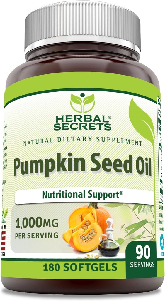 Kruidengeheimen Pompoenzaadolie 1000 Mg Supplement 