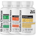 CandEase Matrix Pillen & Colon Cleanser & Complete Detox Matrix Fast Kit Bundle 3pk 