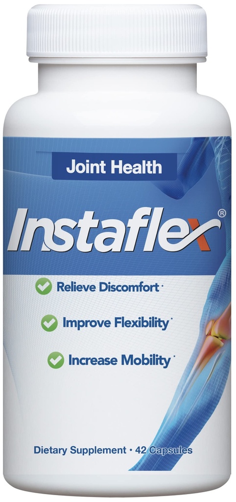 Instaflex Joint Support Supplement - Mélange de soulagement articulaire cliniquement étudié de la glucosamine, MSM, White Willow, Turmeric, Ginger, Cayenne, Hyaluronique Acid - 42 Capsules