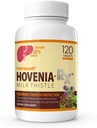 NANOWELL Hovenia-RX Melkdistel - Lever Ondersteuning Supplement met 80% Silymarin Melkdistel Zaad Extract - 120 tabletten, 30 dagen levering