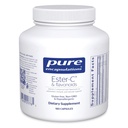 Encapsulations pures Ester-C & Flavonoïdes - Supplément de vitamine C pour les antioxydants - Immune et soutien vasculaire* avec Calcium et Rutin - Gentle on Digestion - Vegan & Non-OGM - 180 Capsules