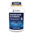 Dr Berg Résistance maximale 4-en-1 Glycinate de magnésium chélaté avec ingrédients purs, puissants et purs.