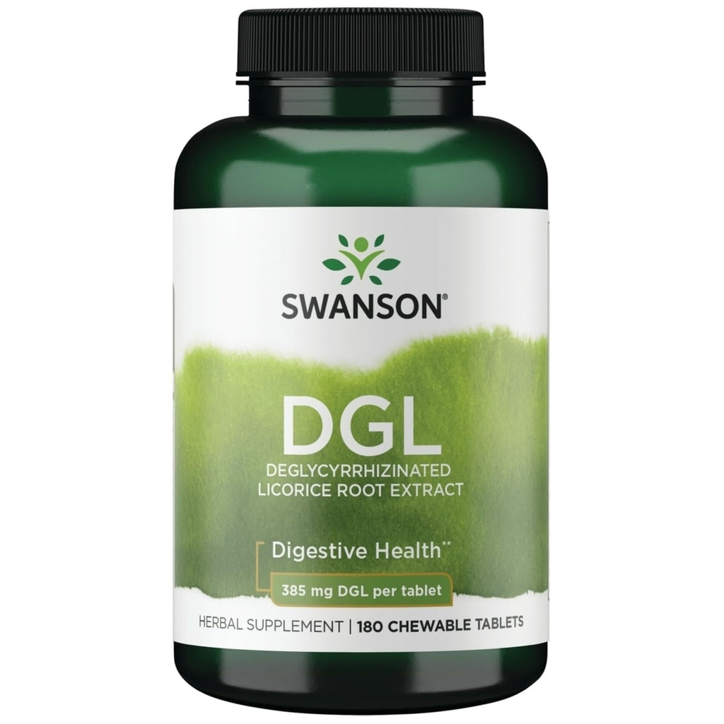 Swanson Dgl (Licorice) 385 Milligrammen 180 Chwbls