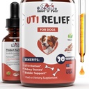 Natuurlijke hond UTI Behandeling - Hond UTI - Hond Urinaire Tract Infectie Behandeling - UTI Hondenbehandeling - Hond UTI Supplement - Hond UTI Cranberry - Hond Cranberry Supplement - 1 fl oz - Bacon Flavor
