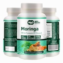 Moringa tabletten met Kurkuma en Gember, 300 pillen, 5 maanden levering, 150 Serven, 1000 Mg per portie. Een capsule met meerdere voordelen - Ondersteunt spijsverteringsgezondheid(pakket van 1)