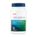 Supplément à l'huile de foie de morue GNC Omega 3, 260mg EPA et DHA, soutient le coeur, le cerveau, la peau, les yeux et la santé articulaire, 90 Softgels