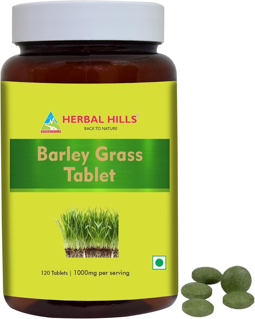 HERBAL HILLS Gerst Gras Tablets 120 Graaf Vegan Friendly Superfood