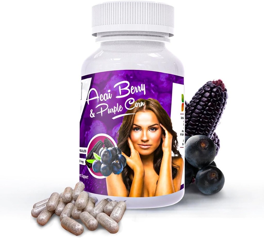 Acai Berry met Purple Corn Capsules l Resveratrol en Anthocyanins Bron l Sikyriah