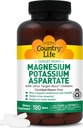 Landleven Magnesium en Kalium Supplement voor hart-en vaatziekten, Cardiovasculaire ondersteuning, immuunsysteem en bot gezondheid, Glutenvrije