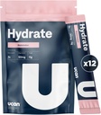 Mélange de boissons électrolytiques hydratantes UCAN (Watermelon, 12 Stickpacks) sans sucre, kéto-friendly, végétalien, non-OGM, poudre d'électrolyte sans gluten avec potassium et magnésium pour les coureurs et les athlètes