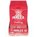 HALLS Throat Soothing (vroeger HALLS Breezers) Creamy Strawberry Throat Drops, 12 tassen van 25 druppels (300 total drops)