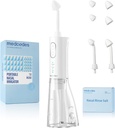 Neti Pot Sinus Rinsing, Système d'irrigation nasale sans fil Nasal Rinse Nettoyeur de bouteille, Kit Système de Rinse Sinus électrique pour Sinus Relief & Nasal Care 30 Pods de sel (Grande)
