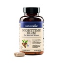 Naturewise Nighttime Fitness Support Supplement & Natural Sleep Aid with Cayenne Extract, Green Coffee Bean, GABA, L-Theanine - Végétarien, Non-OGM - 60 Capsules[1-Mois]