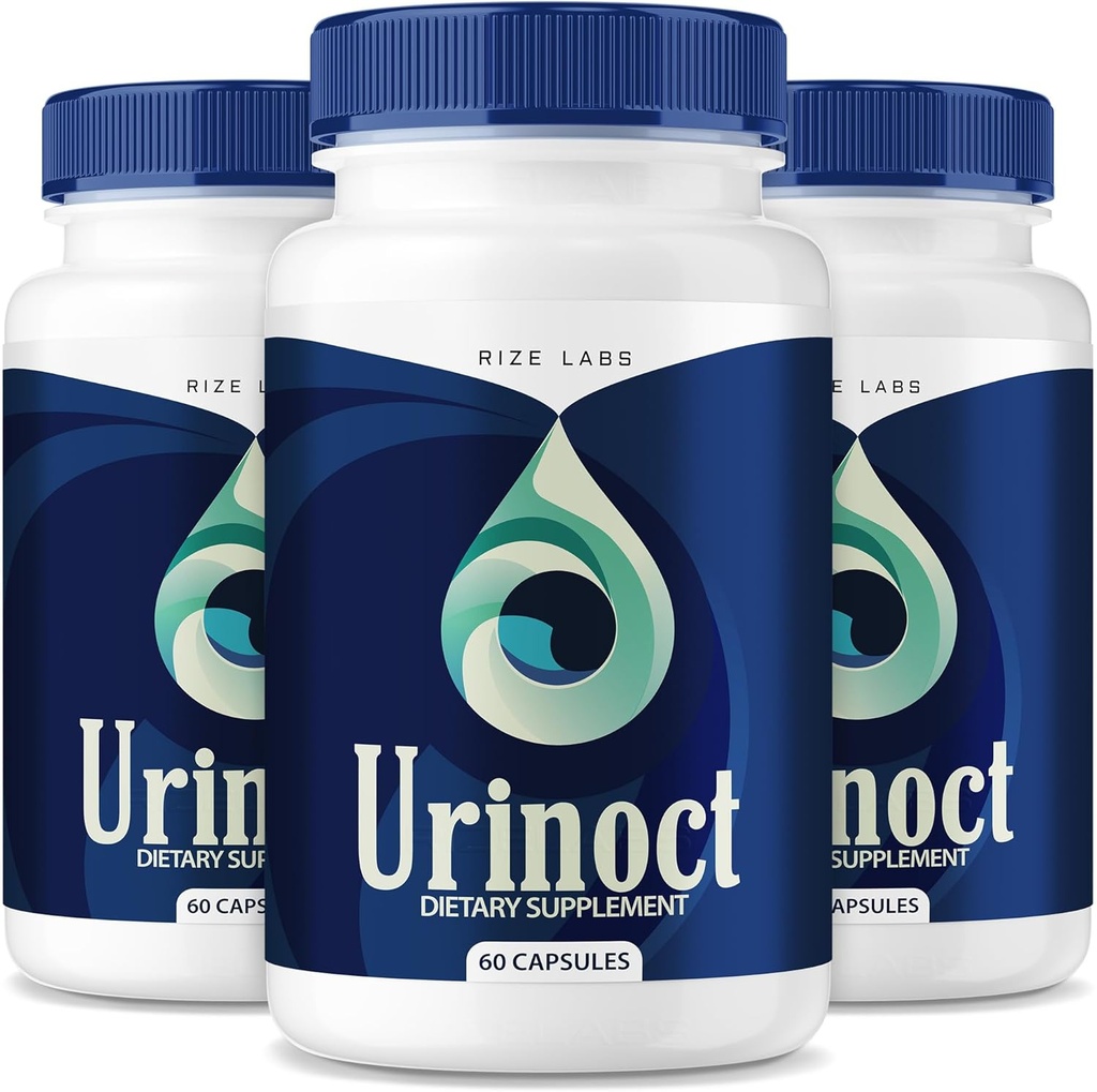 rize labs (3 Pack) Urinoct Prostate Supplement, Urinoct Bladder Health, Advanced Urinoct Prostate Function Formula, Urinoc Organic Herbal Blend Reviews, Urinoct Prostate Flush for Flow (180 Capsules)