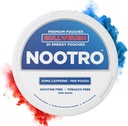 Nootro Energy zakjes met Cafeïne, Nootrope zakjes, 40 mg natuurlijk Cafeïne, Vitamine B6, Magnesium, Suikervrij, Geen Nicotine zakjes, Tabaksvrij, 20 zakjes per blik, 1 verpakking (Bull Rush)