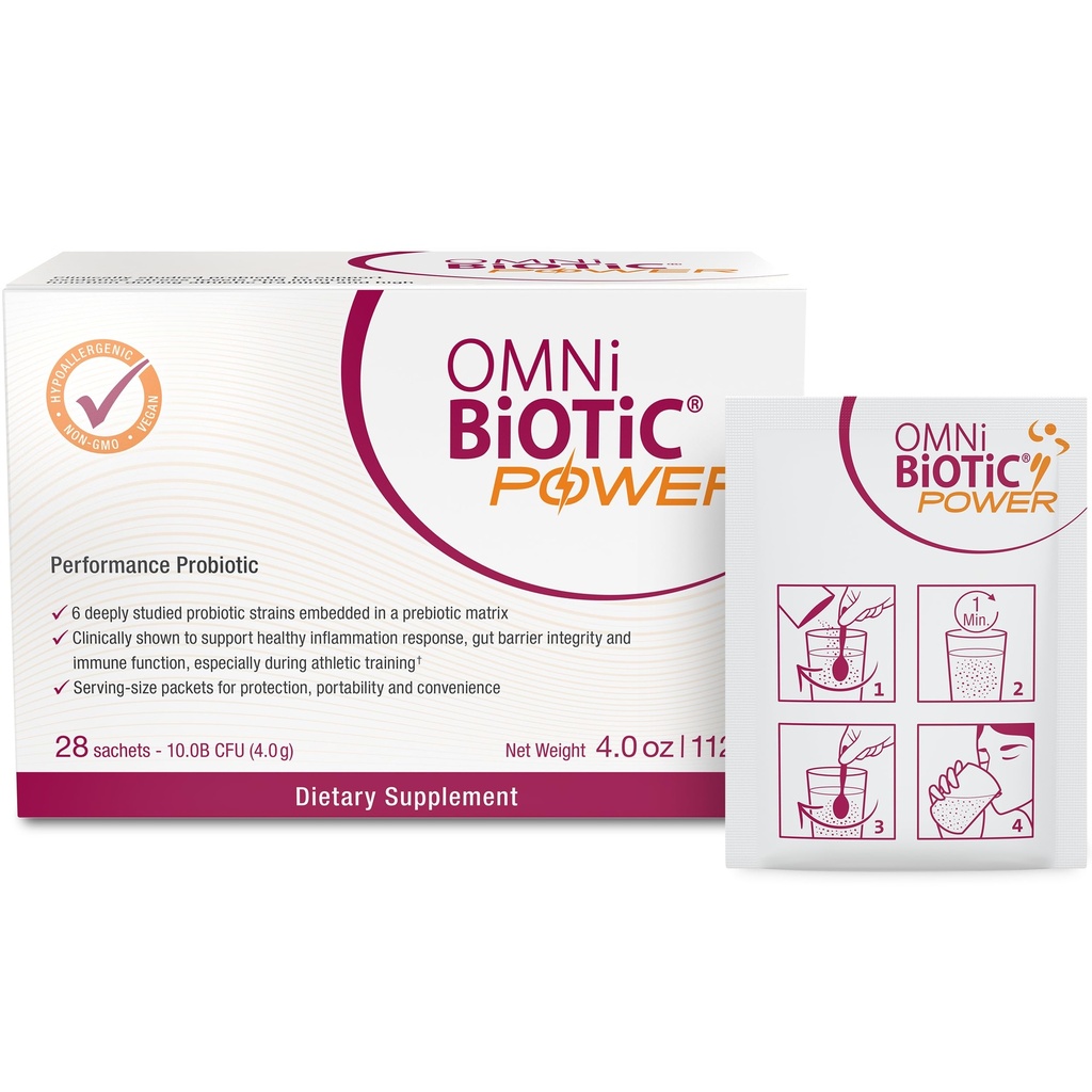 Supplément probiotique quotidien puissant à haute performance - Poudre probiotique avec citrate de magnésium pour un mode de vie actif - Soutient la santé de Gut, la récupération musculaire et l'énergie - végétalien, non-OGM (30 portions)