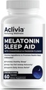 Super sterkte Melatonine 10 MG capsules, kamille, passiebloem en citroenbalsem, slaaphulp om u te helpen in slaap te vallen natuurlijk & Wake Up Refreshed, non-habit vormen, 60 capsules