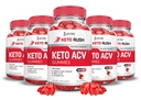 (5 Pack) Keto Rush Keto ACV Gummies Geavanceerde Formule 1000MG Keto Rush Keto Gummies Apple Cider Vinegar Boost Geformuleerd met Granaatappel Beet Juice Powder B12 Vegan Non GMO 300 Gummys