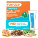 FemiClear for Genital Herpes Symptomen & Cold Sores, Multi-Symptoom - Effectieve Intieme Verlichting - Gemaakt met natuurlijke en organische ingrediënten - 0,5 Ounce Tube