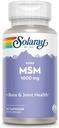 SOLARAY Pure MSM Capsules, 1000 mg, 60 Tellen