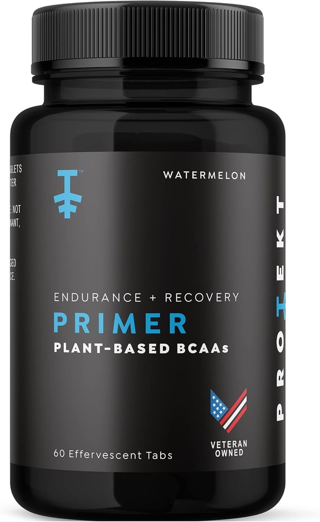 Protest Primer - Plant-based BCAA Supplement met vitamine C - 60 Bruistabletten - Vegan BCAA - Watermeloen smaak - Maximale absorptie voor optimale prestaties en snellere herstel