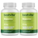 Bioperine 10mg (240 Vegetarische Capsules) (120 x 2) - Geen Stearates - Veganistisch - Niet GGO - Glutenvrij - Absorptieverbeteraar