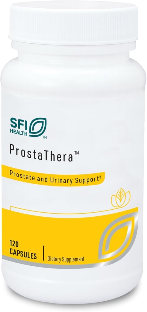 Klaire Labs SFI Health Prostathera - Prostate Supplement for Men with Saw Palmetto, Pollen, Nettle, Pygeum & Minerals - Glutenvrije Supplementen ter ondersteuning van Prostate & Urinary Health (60 tabletten)